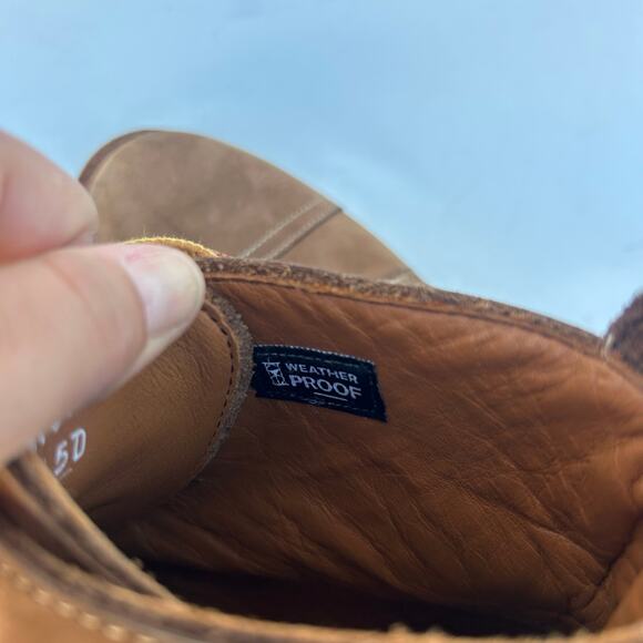 Allen Edmonds Men’s Park City Cap Toe Tan Nubuck Suede Lace Up Boots 11 Camel - Picture 9 of 12